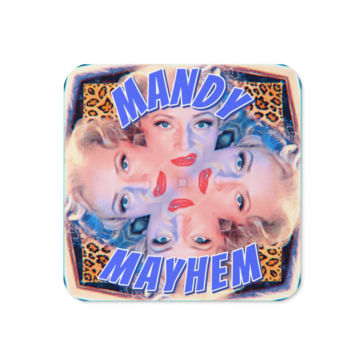 Mandy Mayhem Cork-back coaster